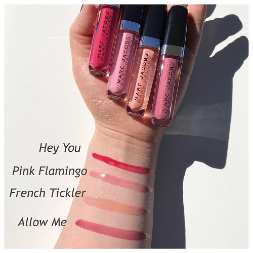 Marc Jacobs Beauty Enamored Hi-Shine Lip Lacquer Lipgloss Review & Swatches