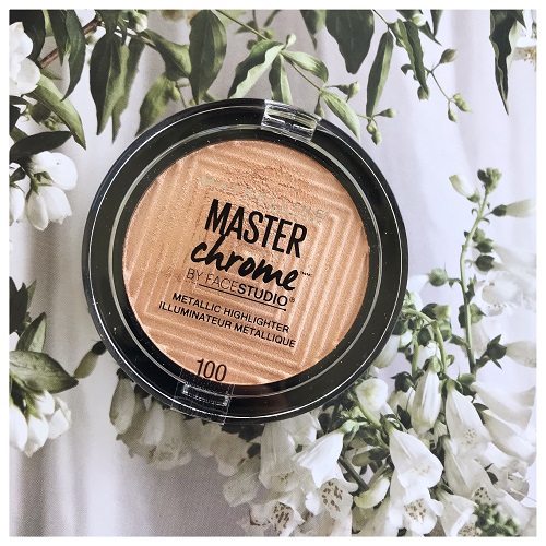 Maybelline Master Chrome Metallic Highlighter Swatch & Review