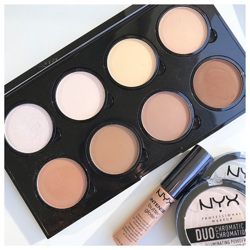 NYX Cosmetics Highlight & Contour Pro Palette Review Swatches - Editional