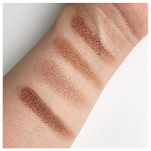 NYX Cosmetics Highlight & Contour Pro Palette Review & Swatches (Bottom Row)