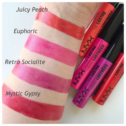 NYX Cosmetics Lip Lustre Glossy Tip Tint Review & Swatches