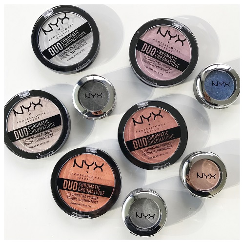 NYX Duo Chromatic Illuminating Powder Photo & Swatches