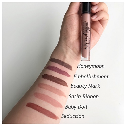 NYX Lip Lingerie Liquid Lipstick Review & Swatches