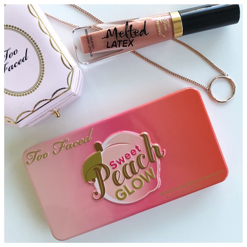 Too Faced Sweet Peach Glow Peach-Infused Highlighting Palette Review & Swatch