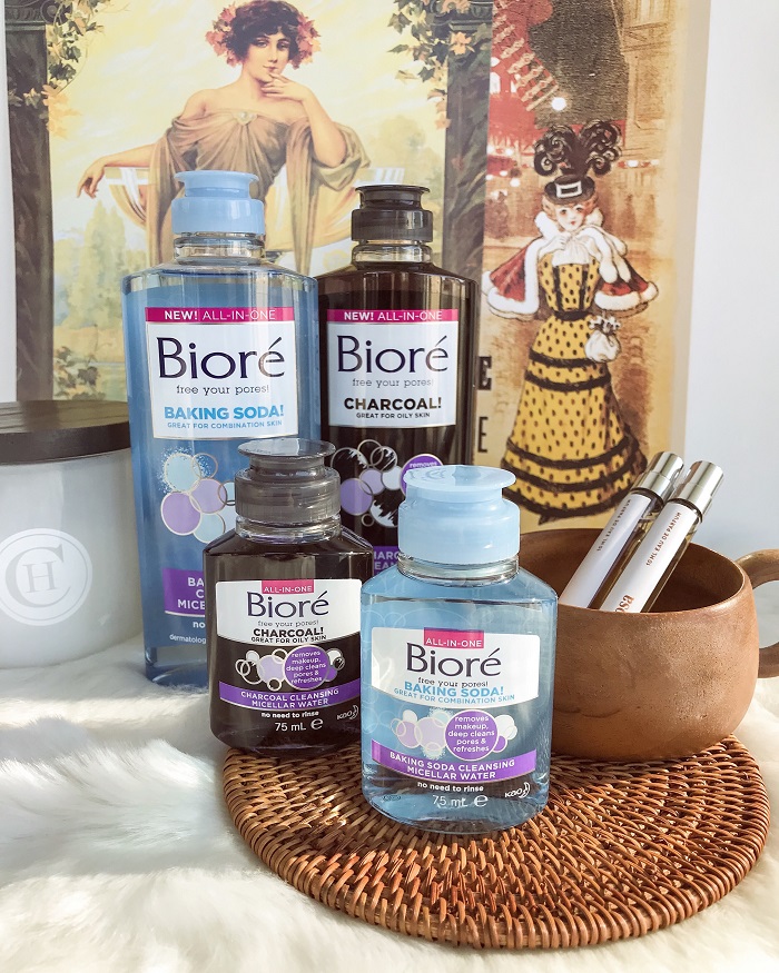 Biore Cleansing Micellar Water Review [Baking Soda & Charcoal]