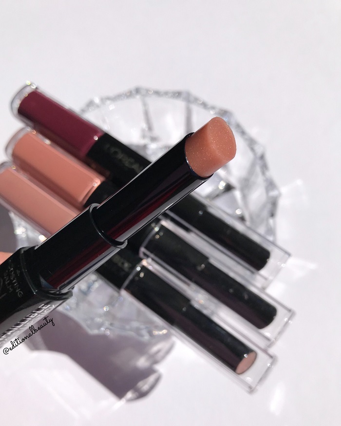 L'Oreal Infallible 2-Step Long Wear Lipstick Review & Swatches 117 Perpetual Brown (Lip Balm Side)