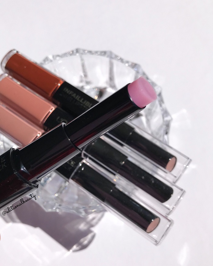 L'Oreal Infallible 2-Step Long Wear Lipstick Review & Swatches 217 Eternal Vamp (Lip Balm Side)