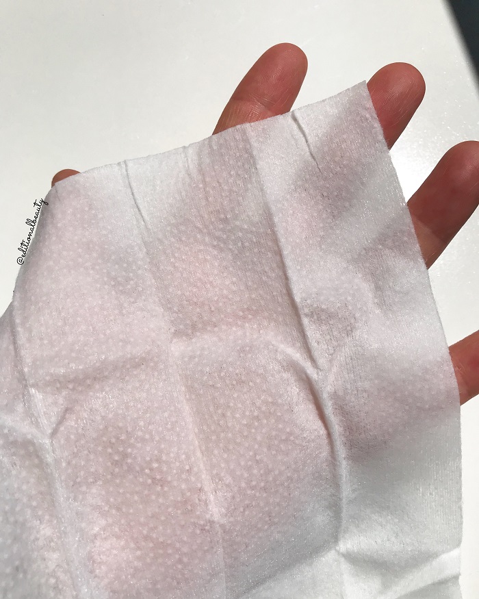 nuFace Prep-N-Glow Review Cleansing Cloth (Closeup Photo)