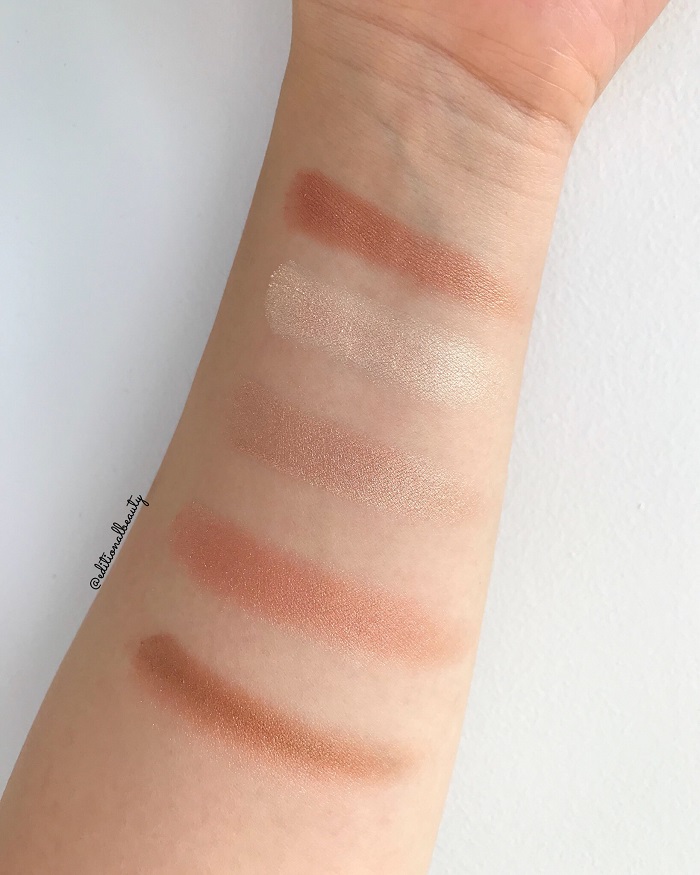 Becca Shimmering Skin Perfector Pressed Highlighter Gradient Glow Swatch (Individual Shades)