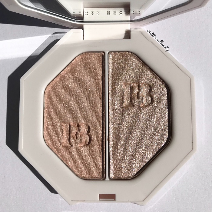 Fenty Beauty Killawatt Freestyle Highlighter Duo (Lightning Dust & Fire Crystal) Photo & Swatches