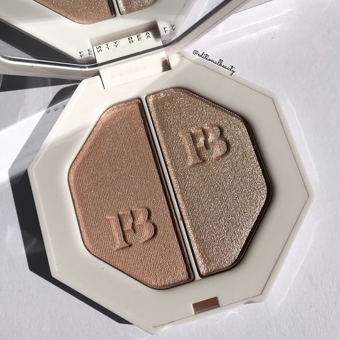 Fenty Beauty Killawatt Freestyle Highlighter Duo (Lightning Dust & Fire Crystal) Photos & Swatches