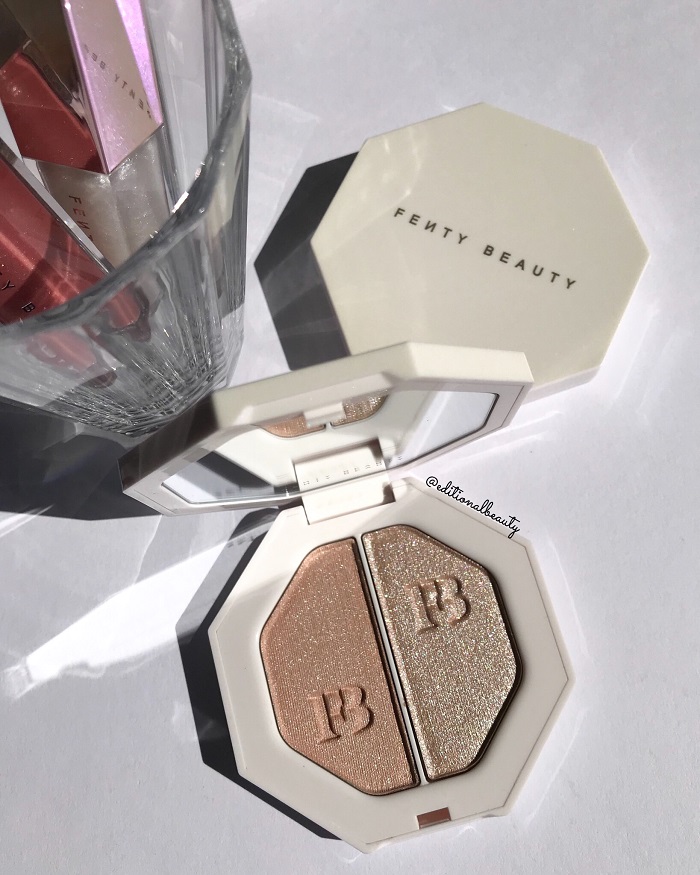 Fenty Beauty Killawatt Freestyle Highlighter Duo (Lightning Dust & Fire Crystal) Review & Swatch