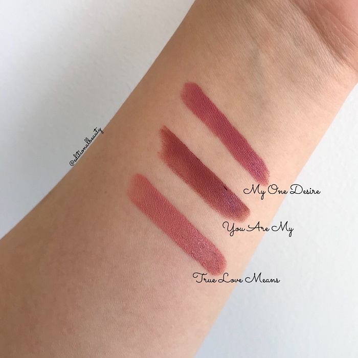 Hourglass Confessions Ultra Slim High Intensity Lipstick Swatches & Photos