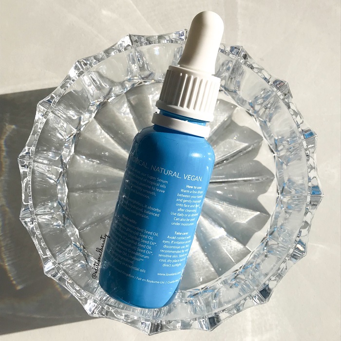 Lani Tropical Super Serum Review (Back Packaging)