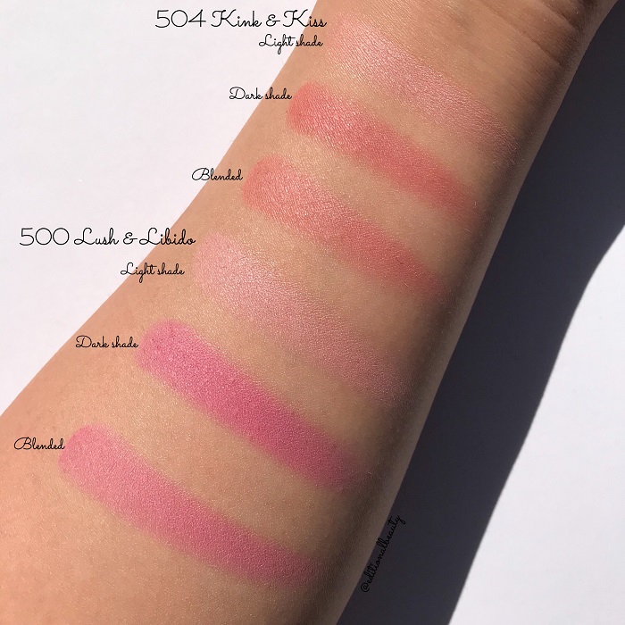 Marc Jacobs Air Blush Soft Glow Duo Review & Swatches (504 & 500 Direct Sunlight)
