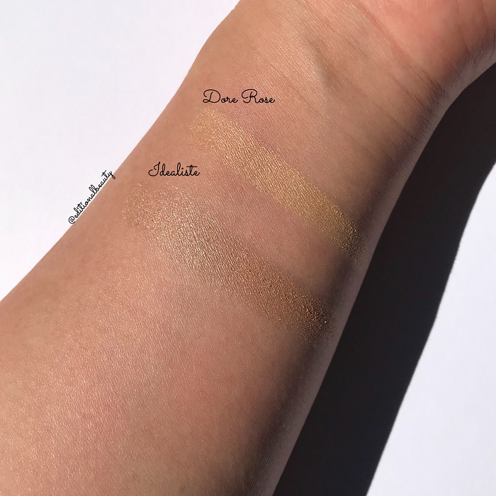 Surratt Artistique Eyeshadow Dore Rose and Idealiste Review & Swatches (Direct Sunlight)