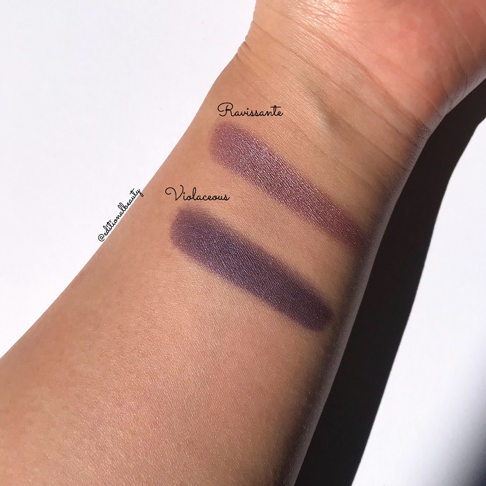 Surratt Artistique Eyeshadow Violaceous and Ravissante Review & Swatches (Direct Sunlight)